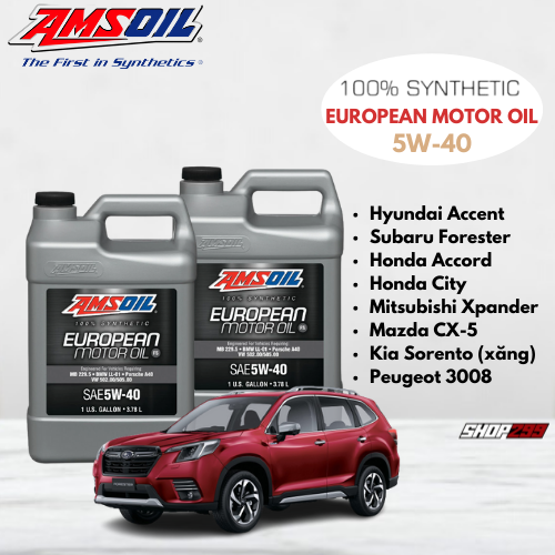 DẦU NHỚT TỔNG HỢP 100% NHẬP KHẨU MỸ AMSOIL EUROPEAN 5W40 - 3.78L DẦU NHỚT TỔNG HỢP 100% NHẬP KHẨU MỸ AMSOIL EUROPEAN 5W40 - 3.78L