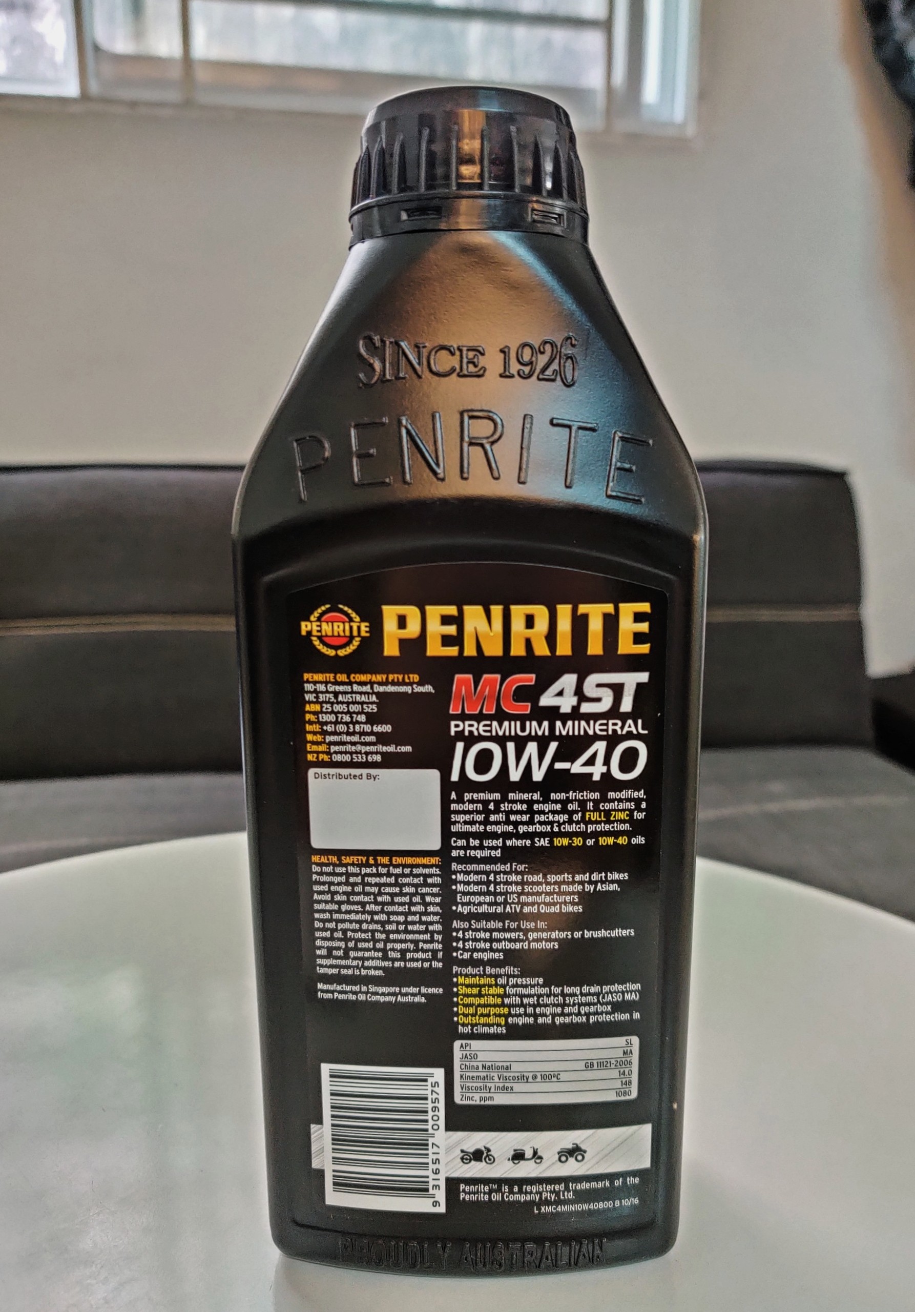 NHỚT PENRITE PREMIUM MINERAL 10W40 (GỐC KHOÁNG) 0.8L NHỚT PENRITE PREMIUM MINERAL 10W40 (GỐC KHOÁNG) 0.8L