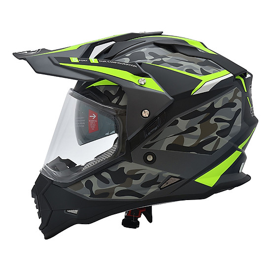 Mũ Dual Sport Yohe 632A Adventure Fluo Xanh Lá Nhám Mũ Dual Sport Yohe 632A Adventure Fluo Xanh Lá Nhám