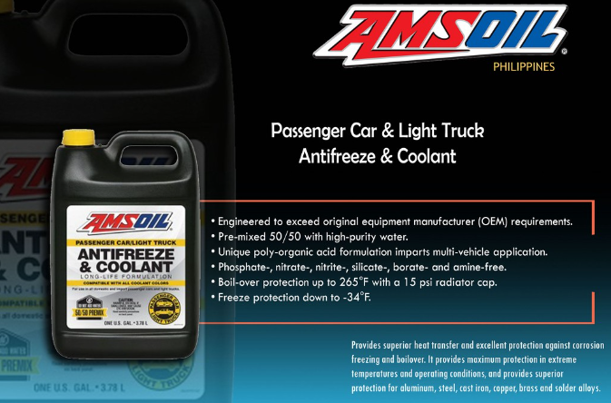 NƯỚC LÀM MÁT AMSOIL PASSENGER CAR & LIGHT TRUCK ANTI FREE & COOLANT - 3.78L NƯỚC LÀM MÁT AMSOIL PASSENGER CAR & LIGHT TRUCK ANTI FREE & COOLANT - 3.78L