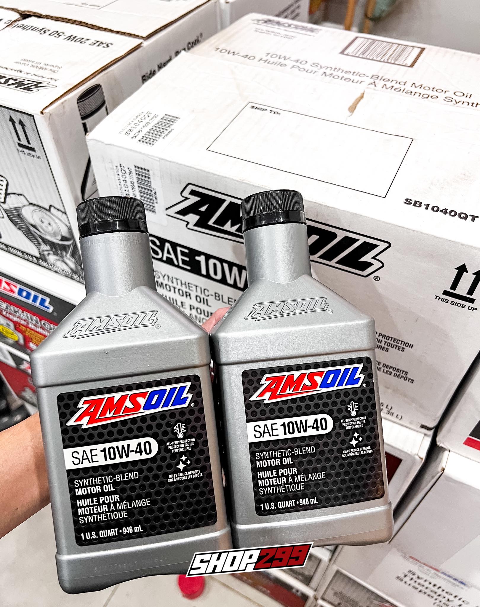 NHỚT AMSOIL SYNTHETIC-BLEND 10W40 - 946ML NHỚT AMSOIL SYNTHETIC-BLEND 10W40 - 946ML