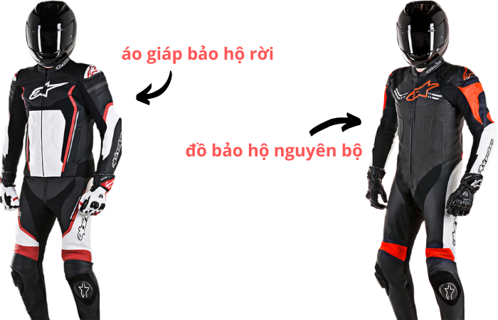 Áo khoác bảo hộ rời và đồ bảo hộ moto nguyên bộ Áo khoác bảo hộ rời và đồ bảo hộ moto nguyên bộ