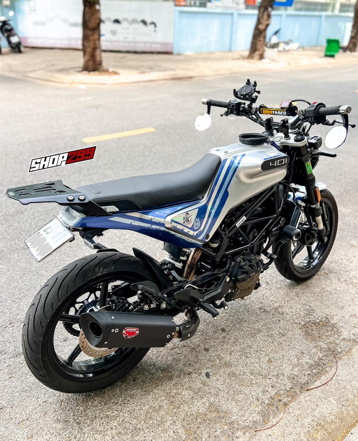 BAGA ĐẾ NHÔM B-TECH CHO HUSQVARNA SVARTPILEN 401 BAGA ĐẾ NHÔM B-TECH CHO HUSQVARNA SVARTPILEN 401