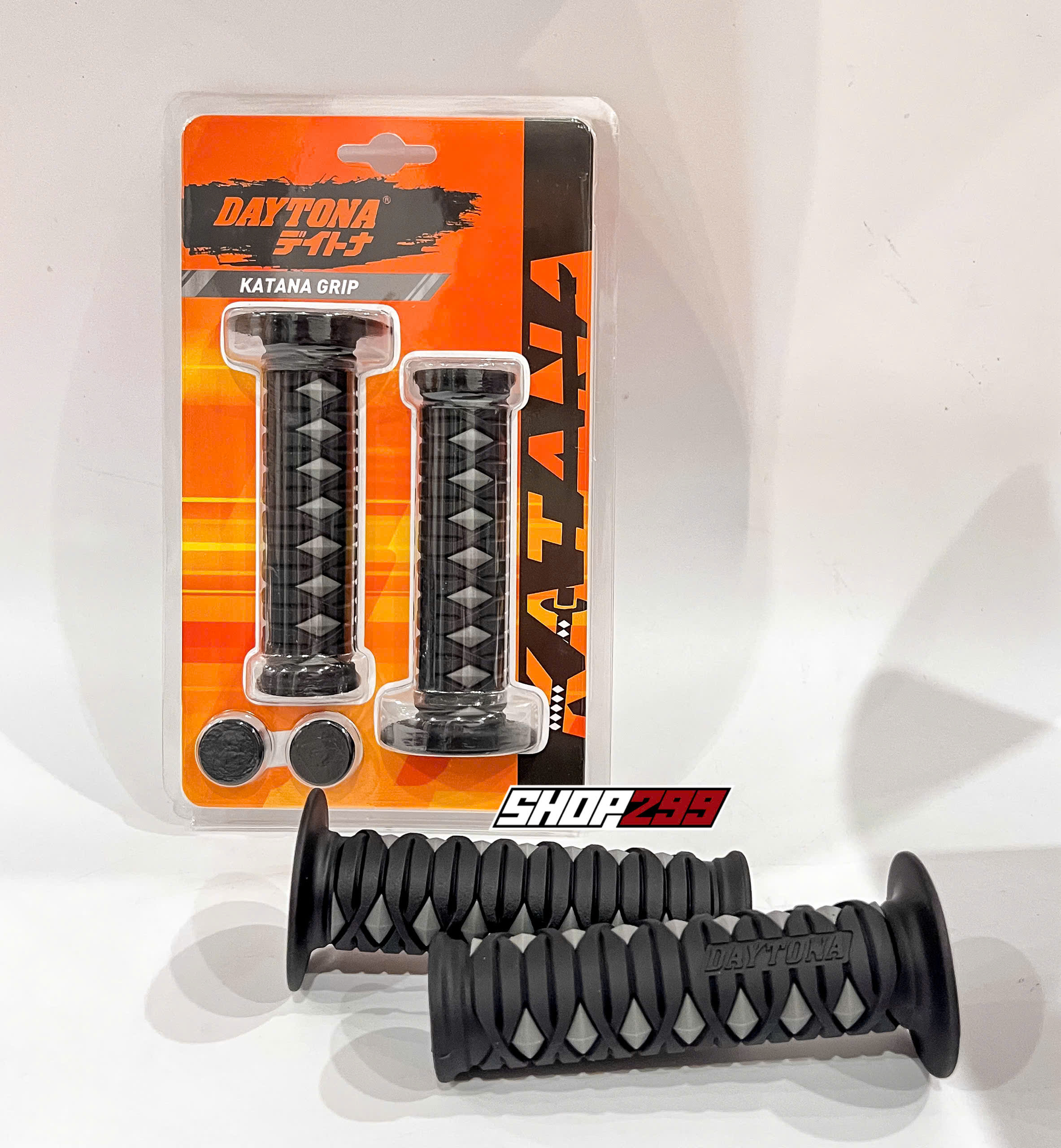 BAO TAY DAYTONA KATANA ĐEN XÁM CHÍNH HÃNG - 120MM BAO TAY DAYTONA KATANA ĐEN XÁM CHÍNH HÃNG - 120MM