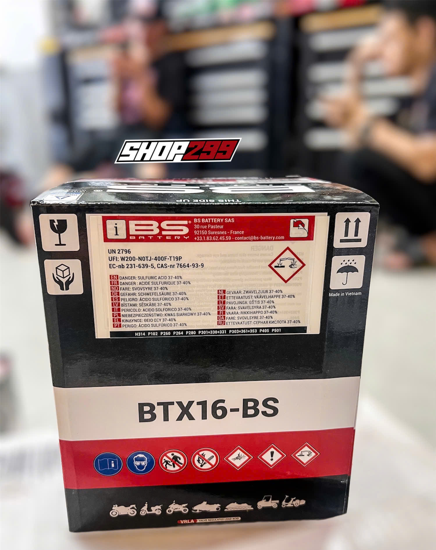 BÌNH ẮC QUY BS BTX16 - BS (MF) CHÍNH HÃNG BÌNH ẮC QUY BS BTX16 - BS (MF) CHÍNH HÃNG