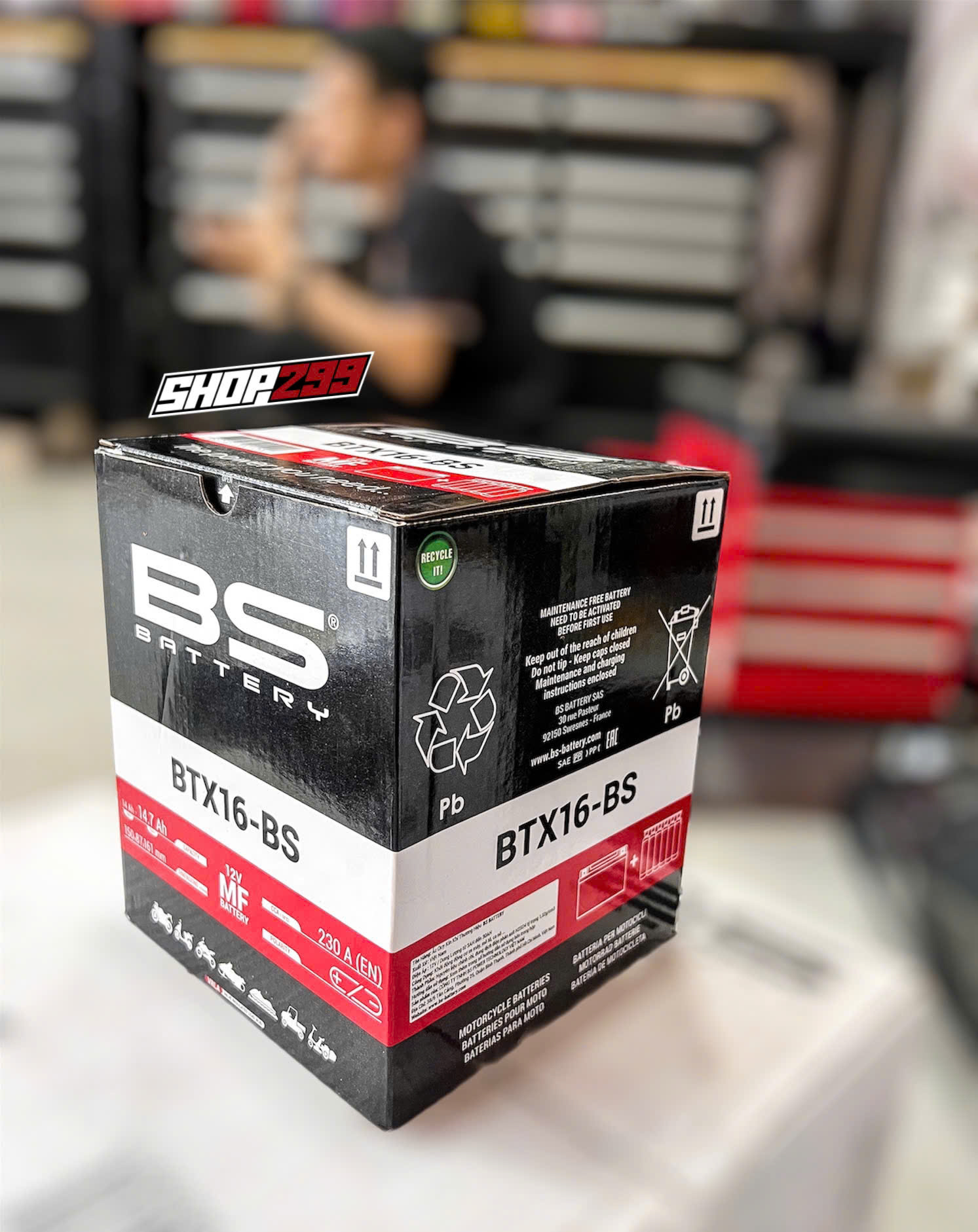 BÌNH ẮC QUY BS BTX16 - BS (MF) CHÍNH HÃNG BÌNH ẮC QUY BS BTX16 - BS (MF) CHÍNH HÃNG