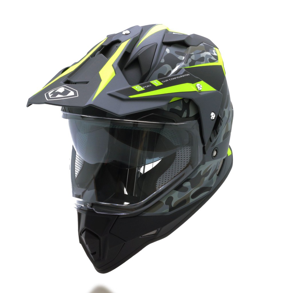 Kính chắn Mũ Dual Sport Yohe 632A Adventure Fluo Xanh Lá Nhám Kính chắn Mũ Dual Sport Yohe 632A Adventure Fluo Xanh Lá Nhám