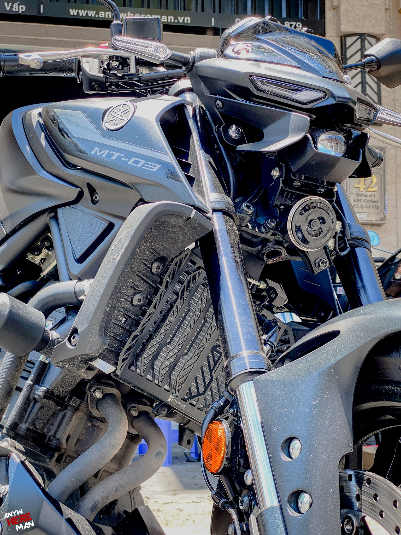 CHE KÉT NƯỚC TALISMAN CHO YAMAHA MT-03 CHE KÉT NƯỚC TALISMAN CHO YAMAHA MT-03