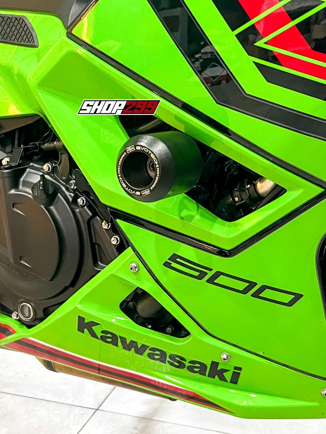 CHỐNG ĐỔ SƯỜN EVOTECH CHO KAWASAKI NINJA 500 CHỐNG ĐỔ SƯỜN EVOTECH CHO KAWASAKI NINJA 500