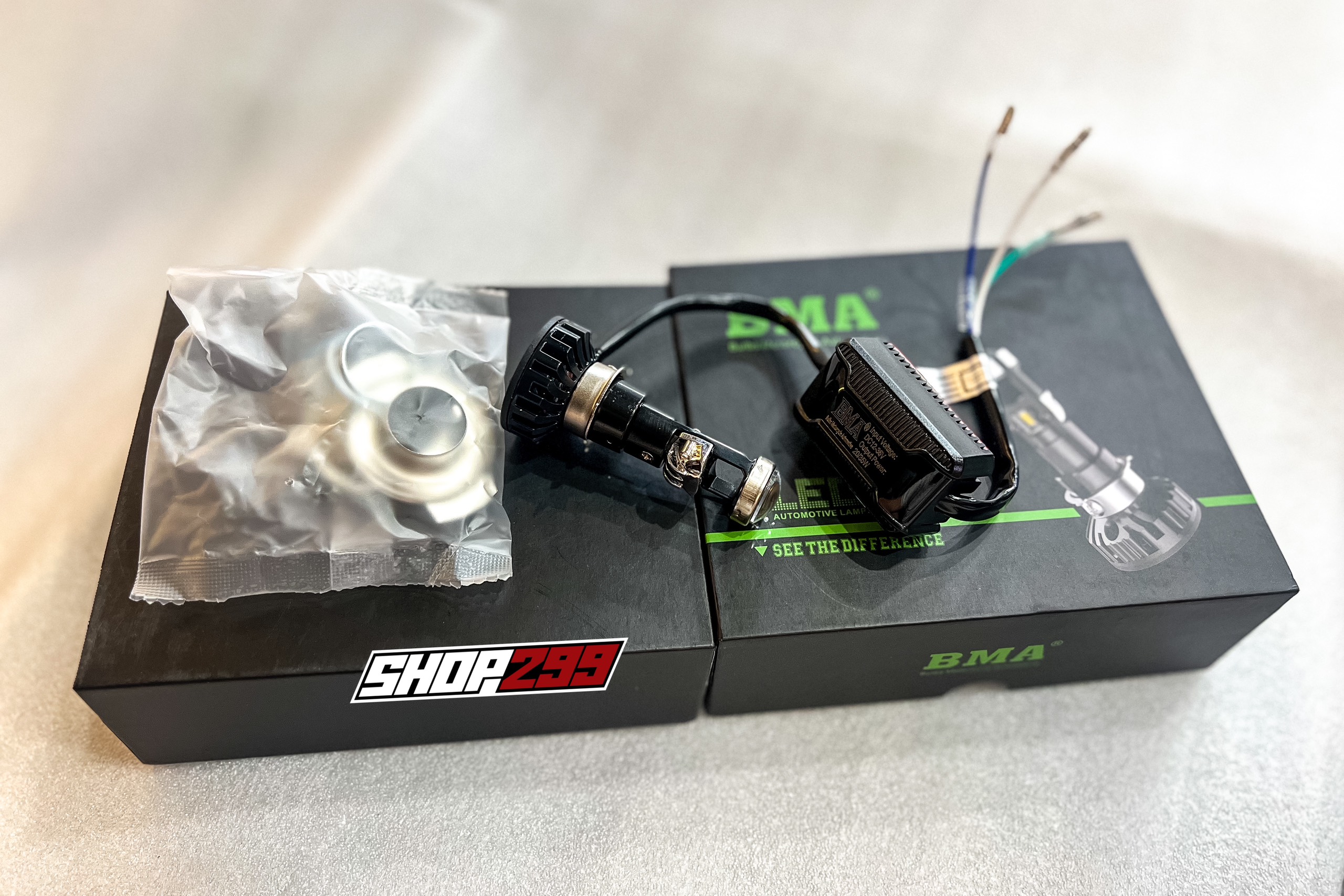 ĐÈN PHA LED BI CẦU BMA R02 - CHÂN H4 - ÁNH SÁNG TRẮNG (20/35W-2800LM) ĐÈN PHA LED BI CẦU BMA R02 - CHÂN H4 - ÁNH SÁNG TRẮNG (20/35W-2800LM)