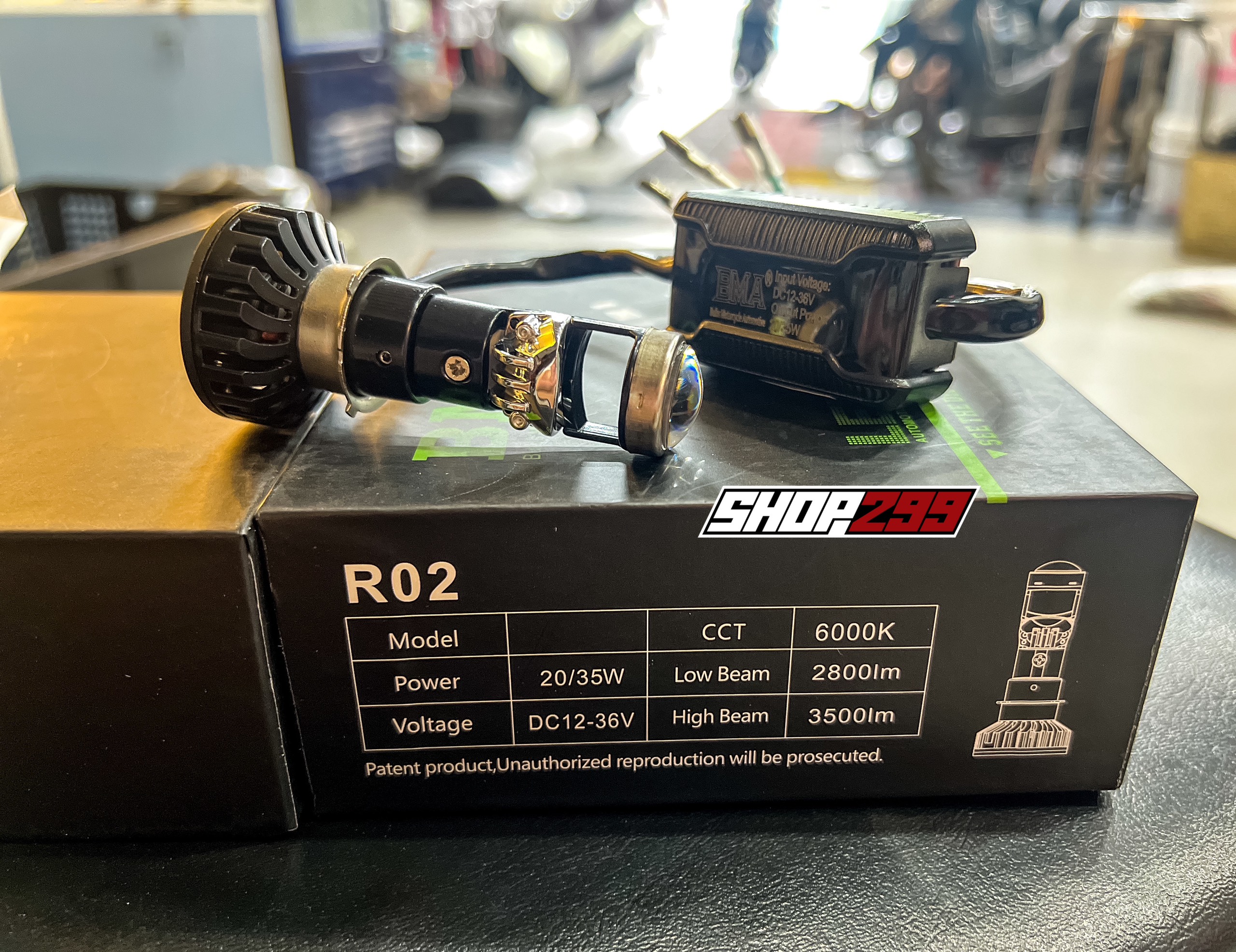 ĐÈN PHA LED BI CẦU BMA R02 - CHÂN H4 - ÁNH SÁNG TRẮNG (20/35W-2800LM) ĐÈN PHA LED BI CẦU BMA R02 - CHÂN H4 - ÁNH SÁNG TRẮNG (20/35W-2800LM)