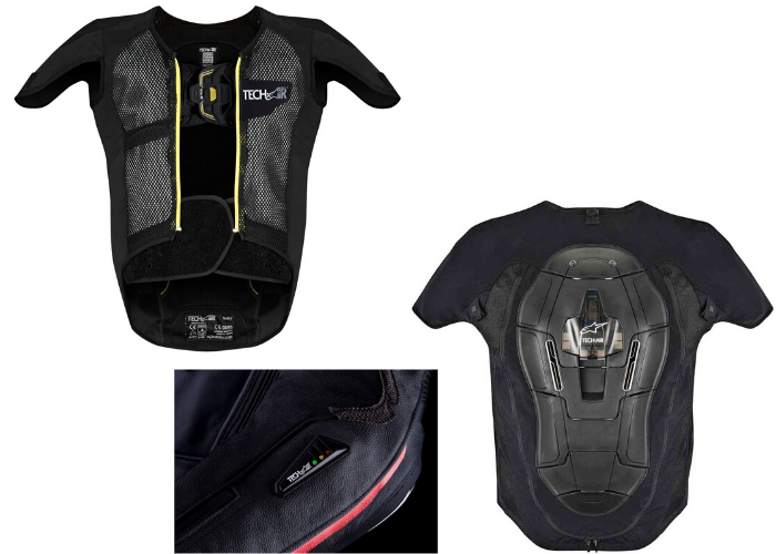 Áo giáp moto Alpinestars Tech Air Race Vest được trang bị hệ thống cảm nhận sự cố Áo giáp moto Alpinestars Tech Air Race Vest được trang bị hệ thống cảm nhận sự cố