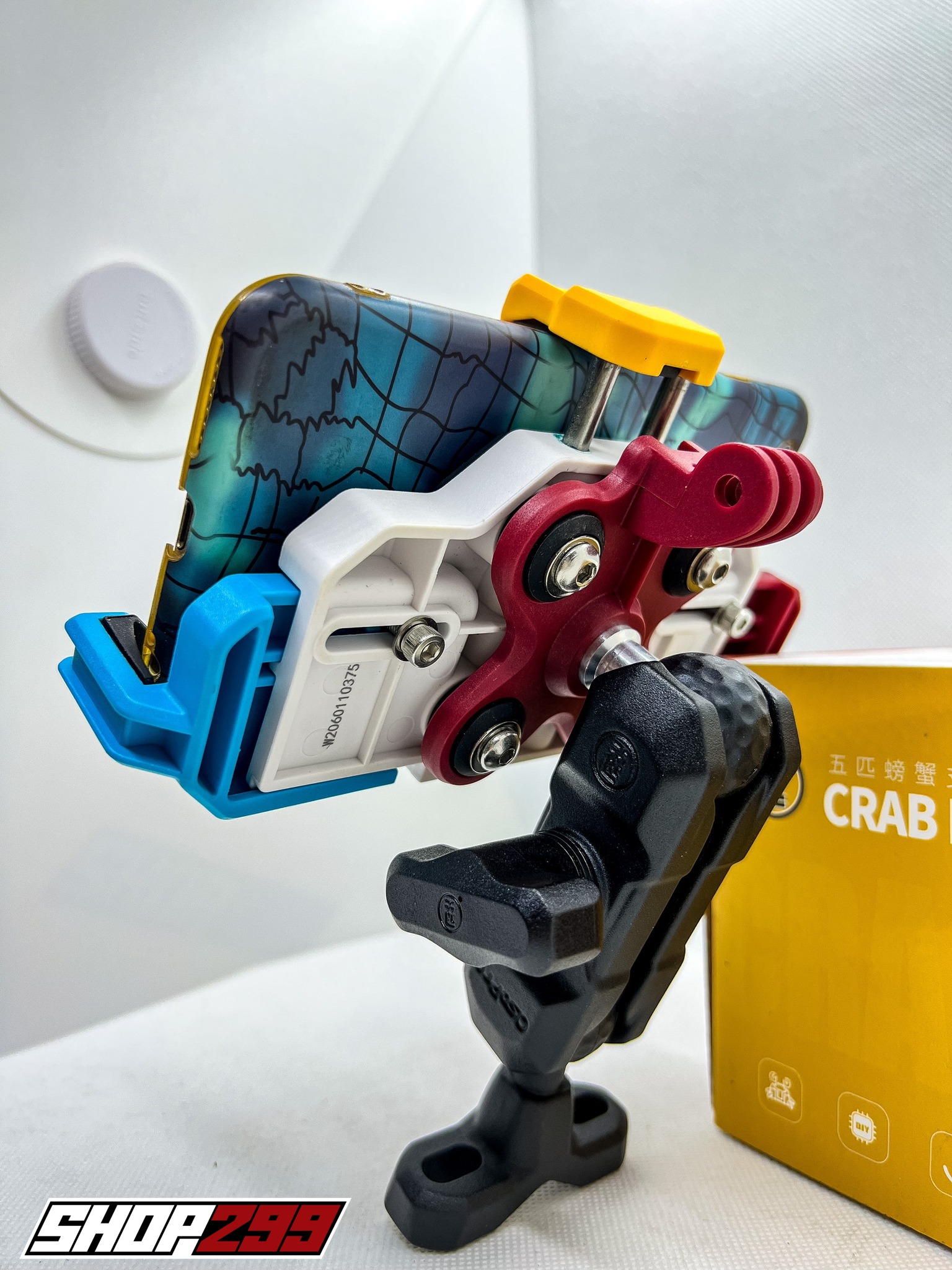 GIÁ ĐỠ ĐIỆN THOẠI CHỐNG RUNG OSOPRO KẸP CÀNG CUA (CRAB MOUNT) PHIÊN BẢN KỈ NIỆM 3 MÀU - KẸP ĐA NĂNG GIÁ ĐỠ ĐIỆN THOẠI CHỐNG RUNG OSOPRO KẸP CÀNG CUA (CRAB MOUNT) PHIÊN BẢN KỈ NIỆM 3 MÀU - KẸP ĐA NĂNG