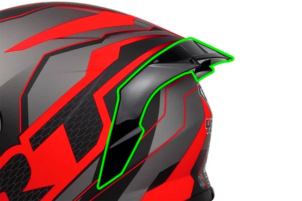 Đuôi gió của mũ fullface Yohe 978 Plus Đuôi gió của mũ fullface Yohe 978 Plus