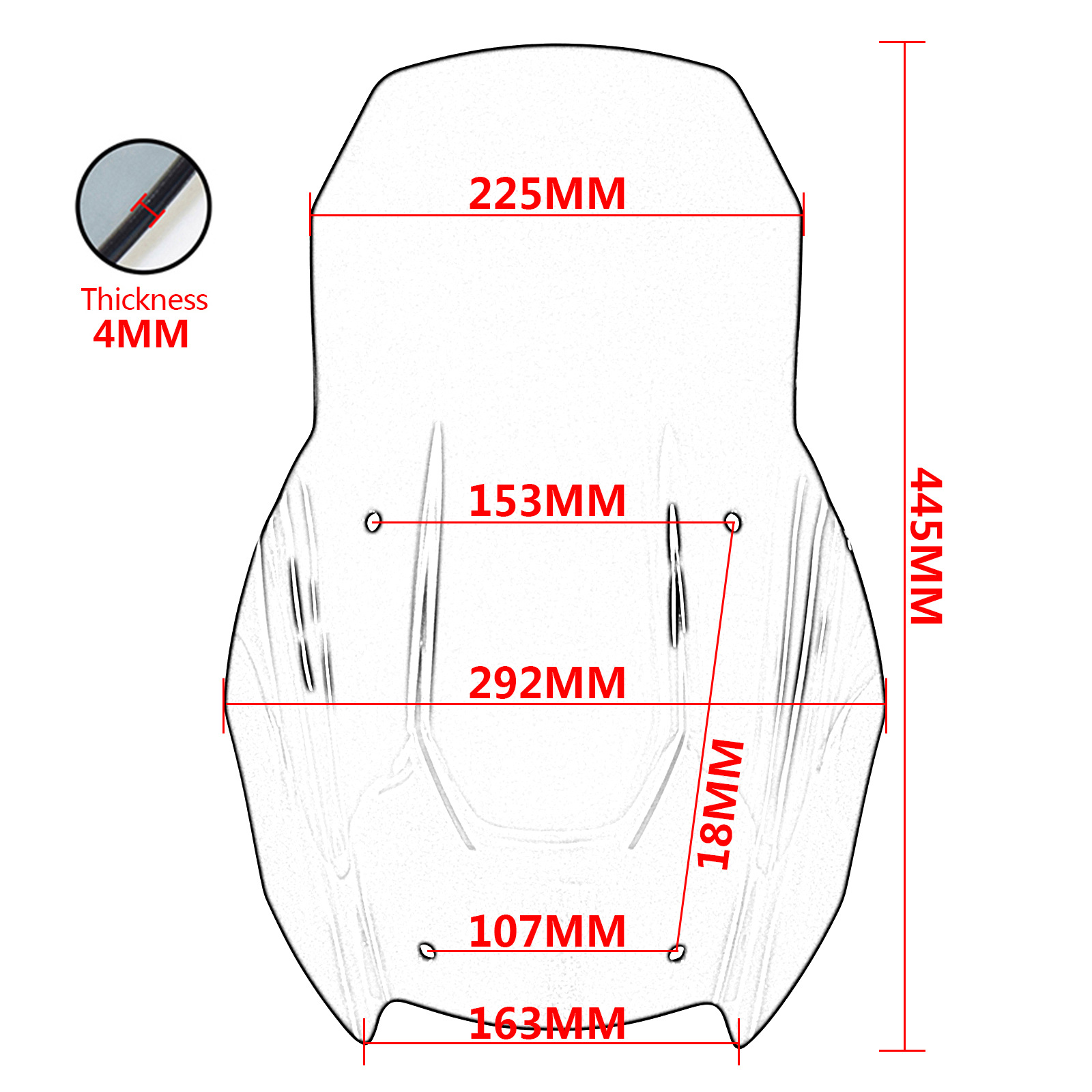 KÍNH CHẮN GIÓ TOURING CHO HONDA ADV 350 KÍNH CHẮN GIÓ TOURING CHO HONDA ADV 350