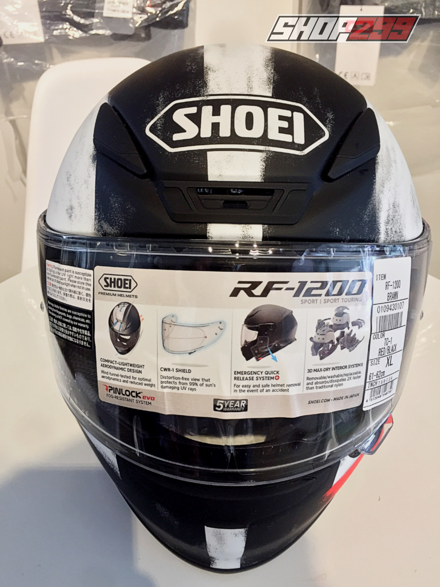 Mũ fullface Shoei RF-1200 NXR Brawn TC1 Mũ fullface Shoei RF-1200 NXR Brawn TC1