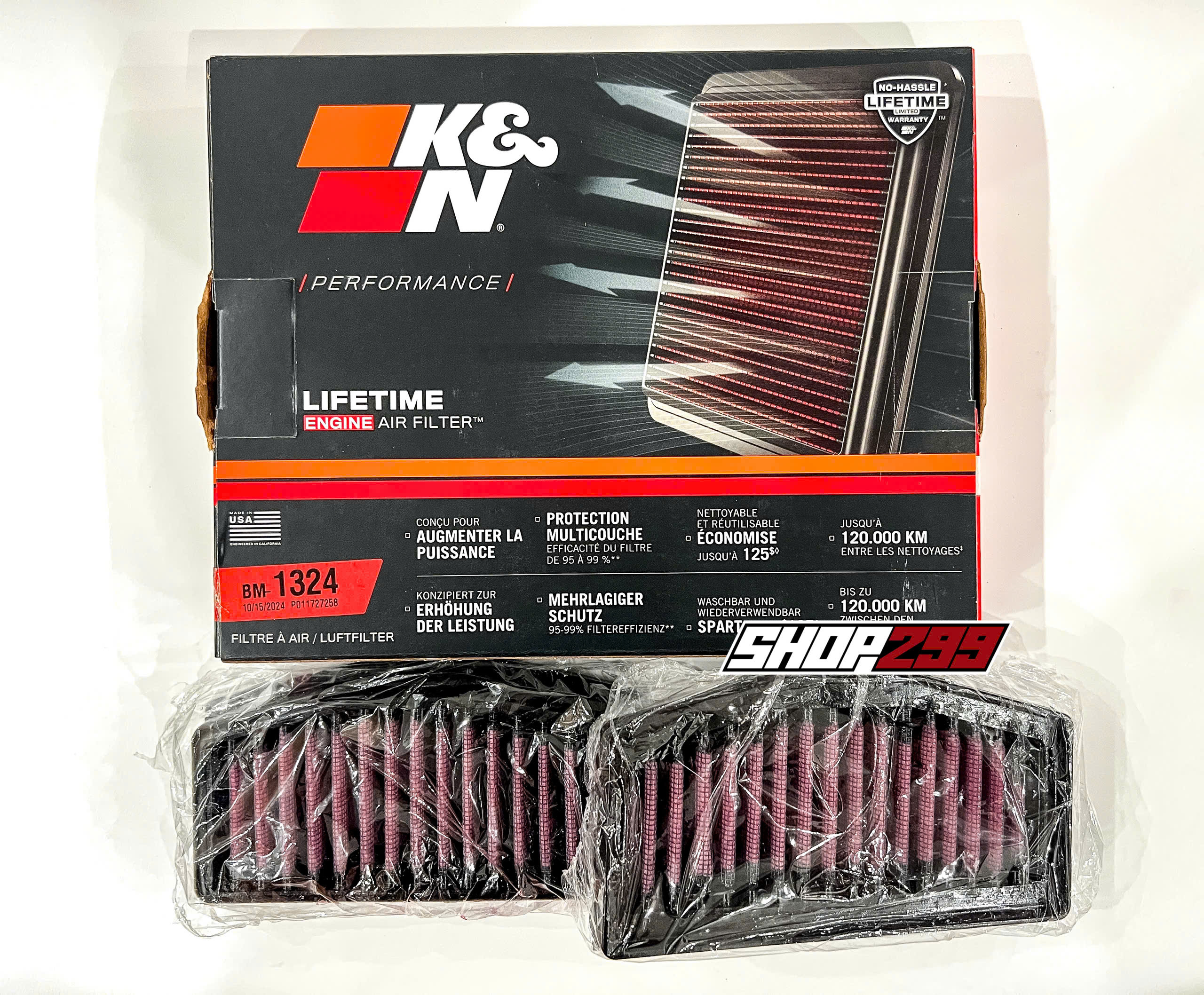 LỌC GIÓ K&N BM-1324 CHO BMW R1300GS / R1300GSA LỌC GIÓ K&N BM-1324 CHO BMW R1300GS / R1300GSA