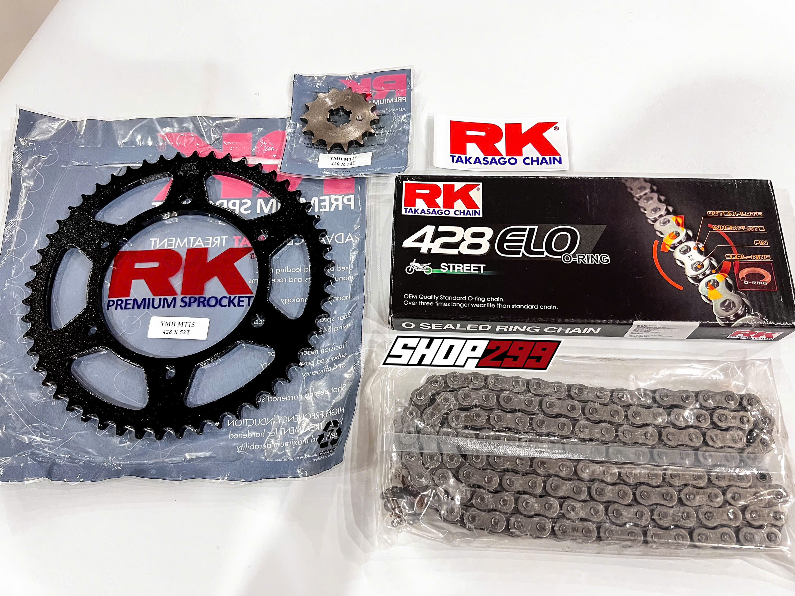 COMBO NHÔNG SÊN DĨA CHO YAMAHA MT15 (NHÔNG DĨA RK + SÊN RK 428 ELO MÀU XÁM, PHỐT O-RING) COMBO NHÔNG SÊN DĨA CHO YAMAHA MT15 (NHÔNG DĨA RK + SÊN RK 428 ELO MÀU XÁM, PHỐT O-RING)