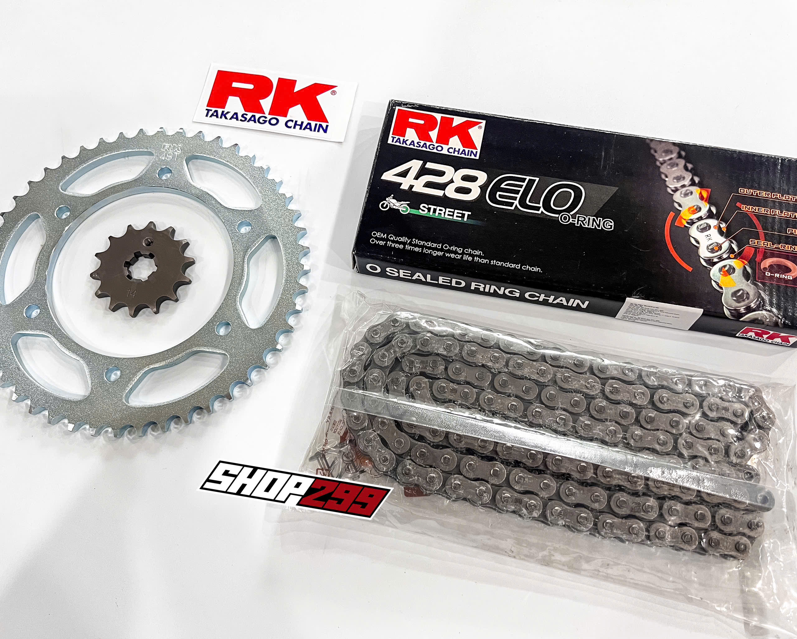 COMBO NHÔNG SÊN DĨA CHO YAMAHA XSR155 / R15V3 / XS155R (NHÔNG DĨA RK BẠC + SÊN RK 428 ELO CÓ PHỐT O-RING, MÀU XÁM) COMBO NHÔNG SÊN DĨA CHO YAMAHA XSR155 / R15V3 / XS155R (NHÔNG DĨA RK BẠC + SÊN RK 428 ELO CÓ PHỐT O-RING, MÀU XÁM)