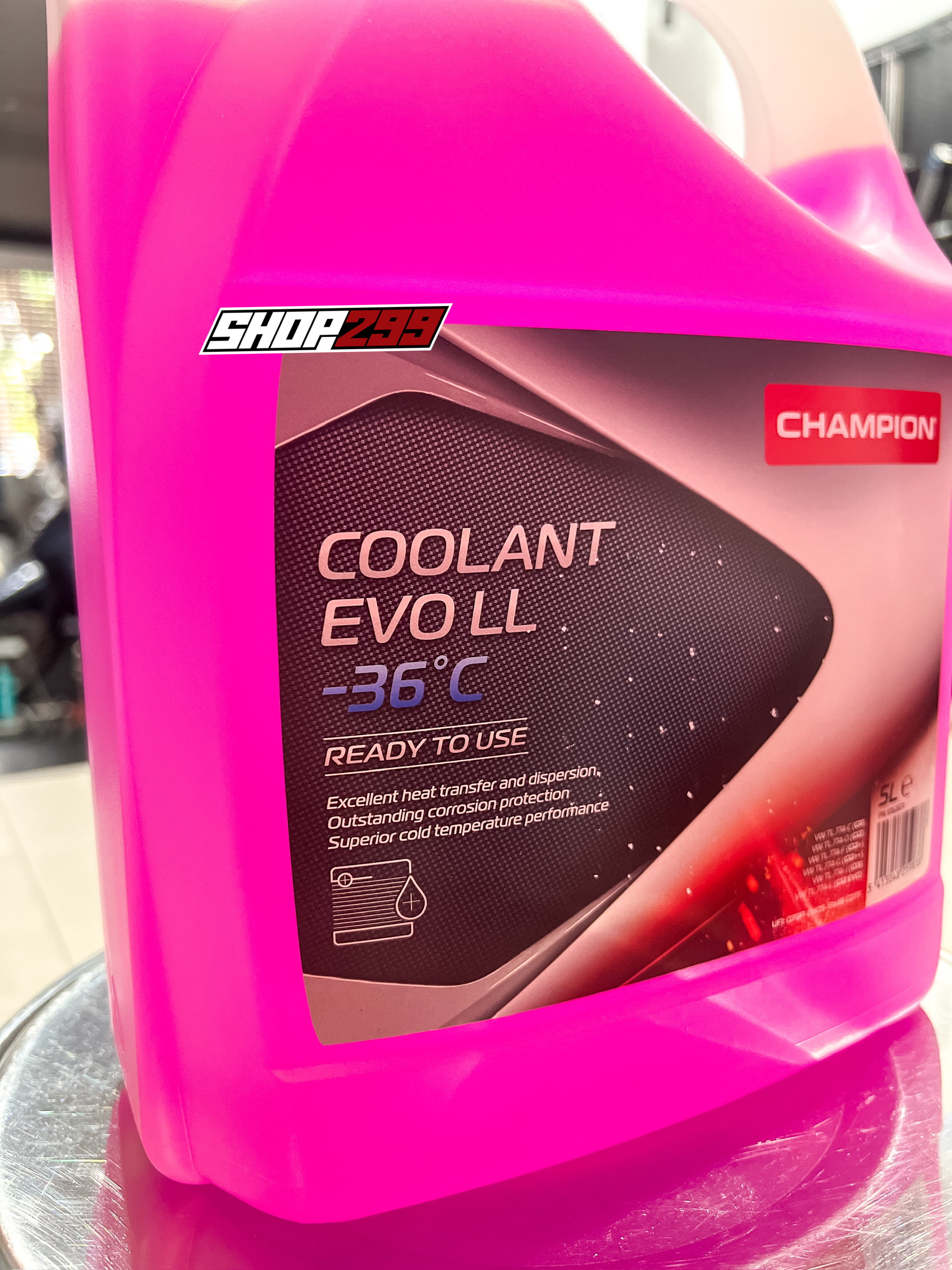 NƯỚC LÀM MÁT CHAMPION COOLANT EVO LL -36°C - 5L NƯỚC LÀM MÁT CHAMPION COOLANT EVO LL -36°C - 5L