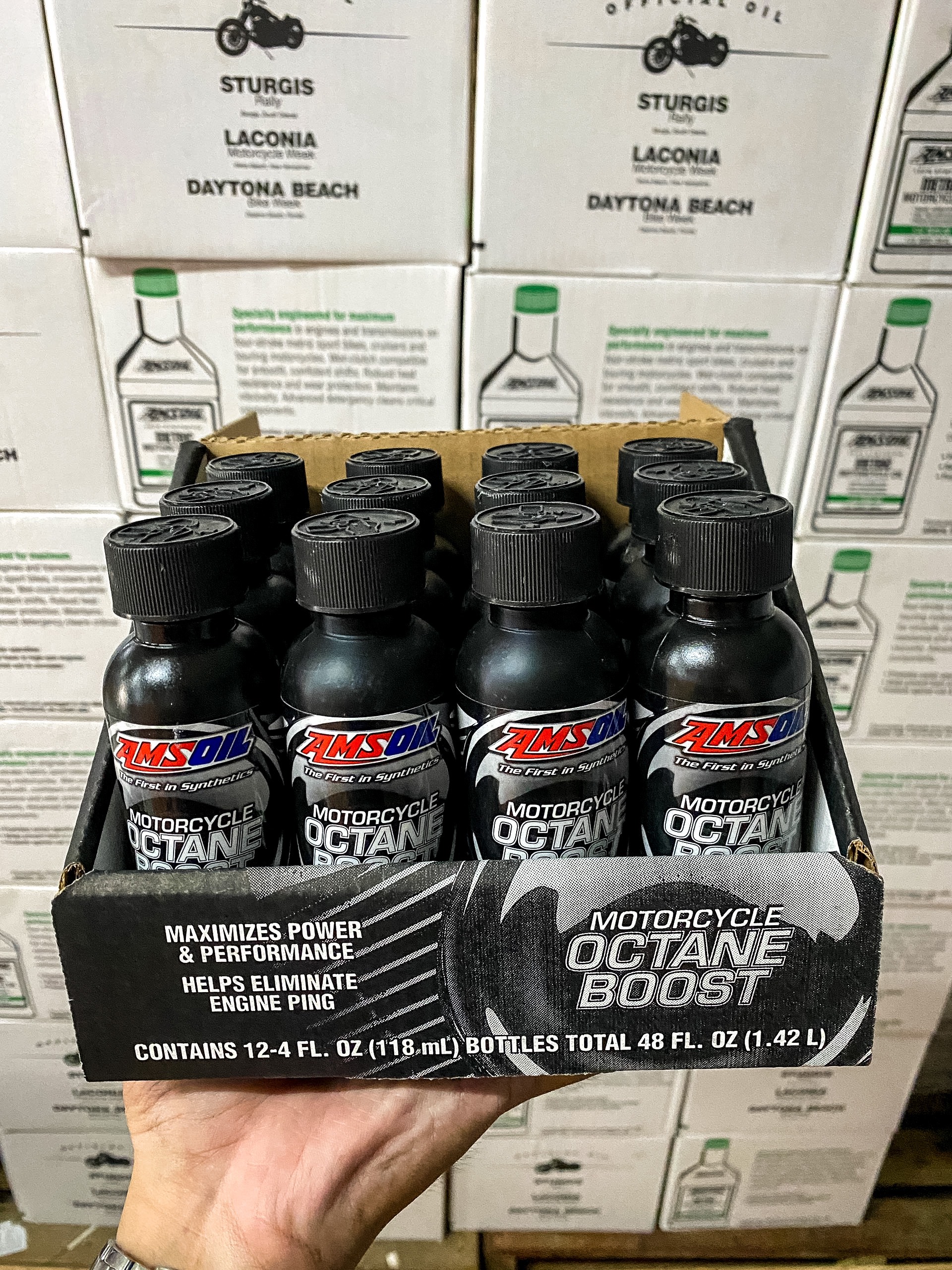 PHỤ GIA TĂNG CHỈ SỐ OCTANE AMSOIL MOTORCYCLE OCTANE BOOST 118ML