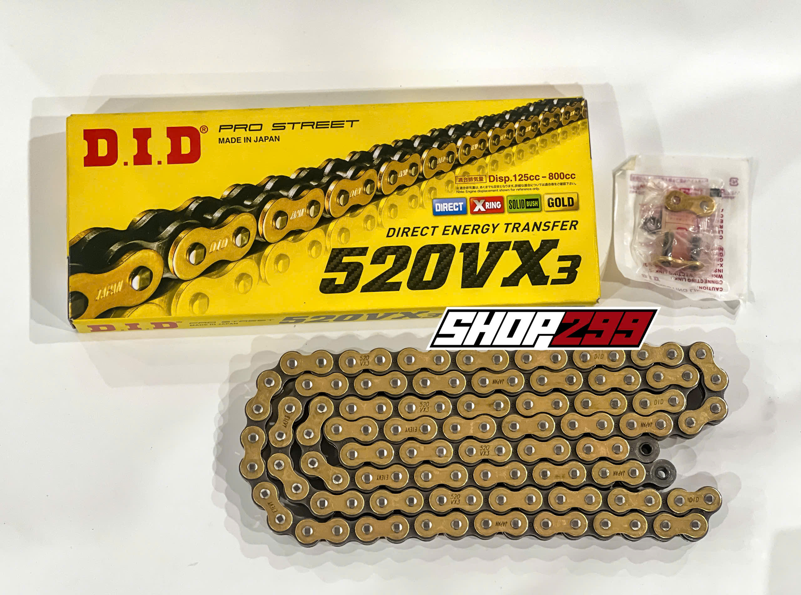 SÊN D.I.D 520 VX3 120L (PHỐT X-RING) - MÀU VÀNG SÊN D.I.D 520 VX3 120L (PHỐT X-RING) - MÀU VÀNG