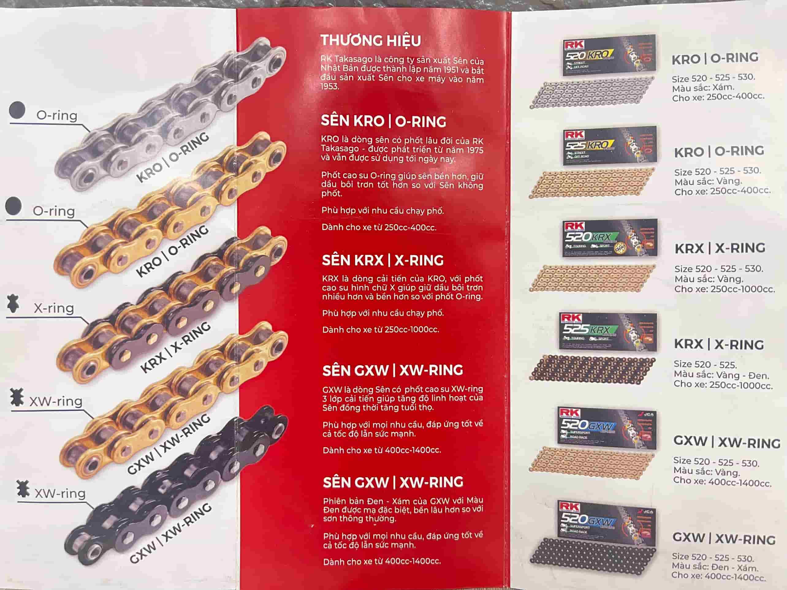 SÊN RK 520 KRX 120L (PHỐT X-RING) - MÀU VÀNG ĐEN SÊN RK 520 KRX 120L (PHỐT X-RING) - MÀU VÀNG ĐEN