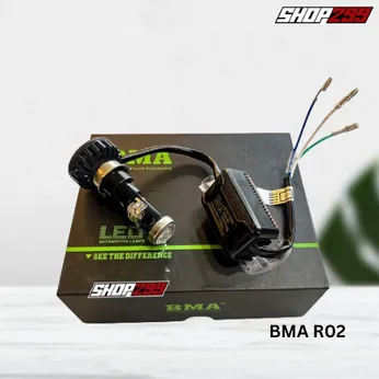 ĐÈN PHA LED BI CẦU BMA R02 - CHÂN H4 - ÁNH SÁNG TRẮNG (20/35W-2800LM)