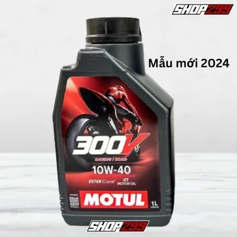 MẪU MỚI 2024 - NHỚT MOTUL 300V 10W40 TEM 3 LỚP NHẬP PHÁP