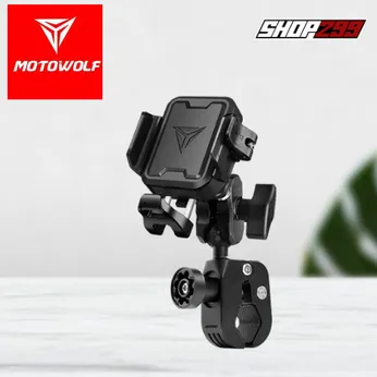GIÁ ĐỠ ĐIỆN THOẠI CHỐNG RUNG MOTOWOLF MH1 - CHÂN GHI ĐÔNG