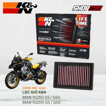 LỌC GIÓ K&N BM-1113 CHO BMW R1250 GSA / GS VÀ BMW R1200 GSA / GS