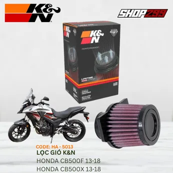 LỌC GIÓ K&N HA-5013 CHO HONDA CB500F / CB500X / CBR500R