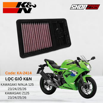 LỌC GIÓ K&N KA-2414 CHO KAWASAKI NINJA 125 / Z125