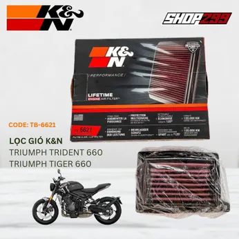 LỌC GIÓ K&N TB-6621 CHO TRIUMPH TRIDENT 660 / TIGER 660