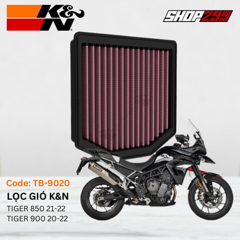 LỌC GIÓ K&N TB-9020 CHO TRIUMPH TIGER 850 / TIGER 900