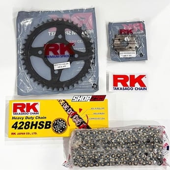 COMBO NHÔNG SÊN DĨA RK CHO HONDA WINNER (SÊN RK 428 HSB KHÔNG PHỐT)