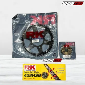 COMBO NHÔNG SÊN DĨA RK CHO HONDA CB150R NEO SPORT (NHÔNG DĨA RK + SÊN RK 428 HSB KHÔNG PHỐT)