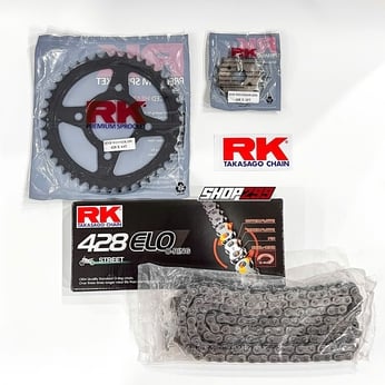 COMBO NHÔNG SÊN DĨA RK CHO HONDA WINNER (SÊN RK 428 ELO PHỐT O-RING)