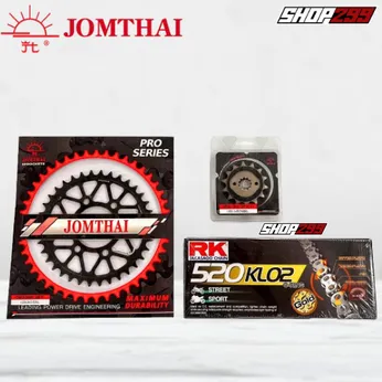 COMBO NHÔNG SÊN DĨA CHO HONDA CB300R (NHÔNG DĨA JOMTHAI + SÊN RK 520 KLO2 VÀNG)