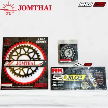 COMBO NHÔNG SÊN DĨA CHO HONDA CB300R (NHÔNG DĨA JOMTHAI + SÊN RK 520 KLO2 VÀNG ĐEN)