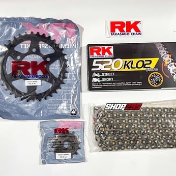 NHÔNG SÊN DĨA RK CHO HONDA CB300R (SÊN RK 520 KLO2 PHỐT O-RING)