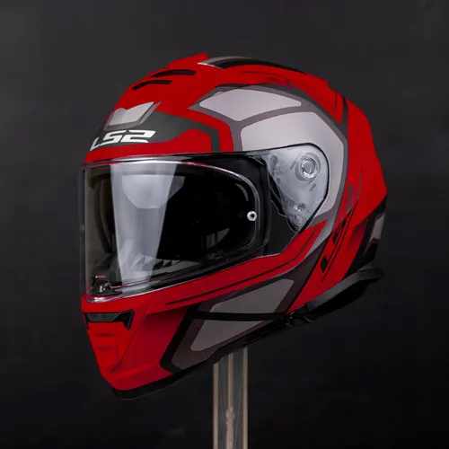 Mũ Fullface LS2 FF800 Storm Đỏ Xám Nhám