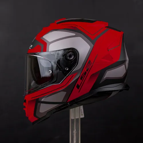 Mũ Fullface LS2 FF800 Storm Đỏ Xám Nhám