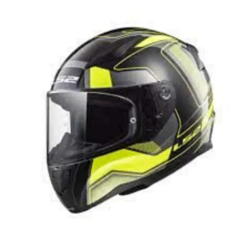Mũ Fullface LS2 FF353 Rapid Carrera Đen Nhám Vàng Kẻ