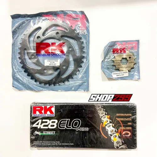 BỘ NHÔNG SÊN DĨA RK CHO EXCITER 150 (CÓ PHỐT CAO SU)