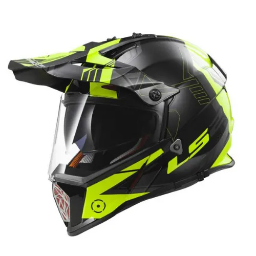 Mũ Dual Sport LS2 MX436 Pioneer Đen Xanh