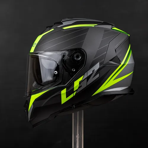 Mũ Fullface LS2 FF800 Storm Xanh Neon Đen Nhám