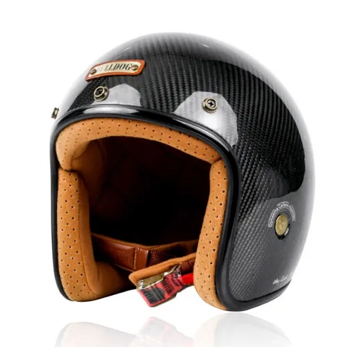 Mũ 3/4 Bulldog Heli Carbon 3D