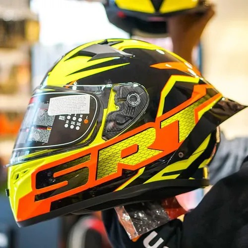 Mũ Fullface Yohe 978 Plus SRT Đen Sọc Vàng
