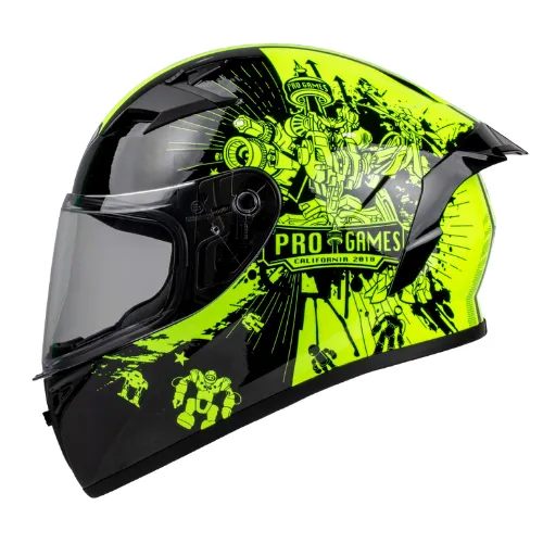 Mũ Fullface Yohe 978 Plus Đen Vàng Cam Pro Games